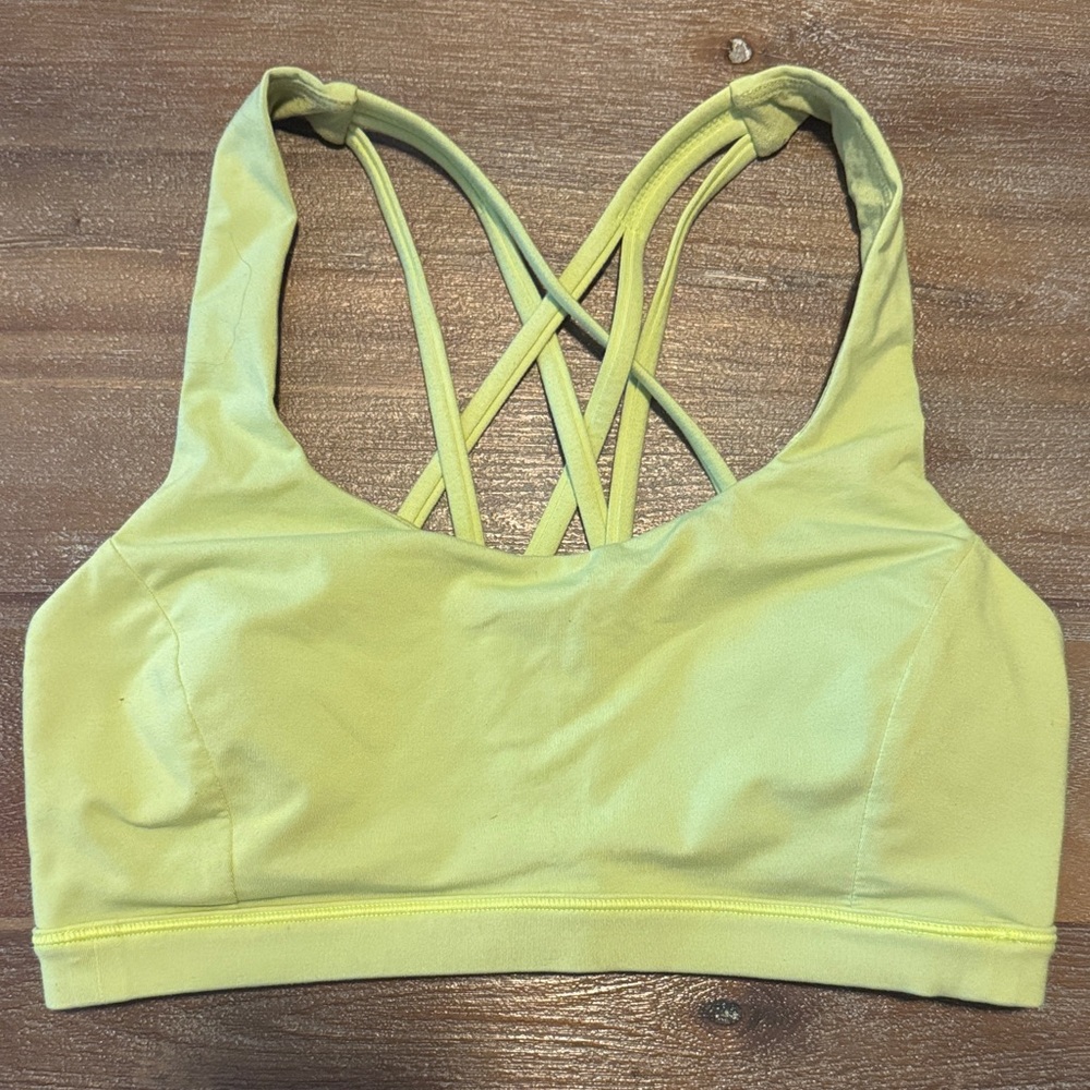Lululemon Athletica Strappy Sports Bra - Light Green